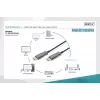 Cabo de fibra ótica híbrida HDMI AOC Digitus AK-330125-100-S
