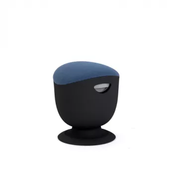 Banco de equilíbrio ergonómico Up Up Seul preto, D47 tecido azul