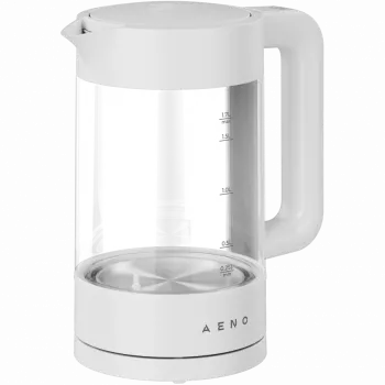 Chaleira elétrica, branca, 220-240V, 1850-2200W, 1,7L, função de manutenção de temperatura 30 min., 40,60,80,90,100, painel de controlo no punho
