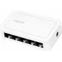 Switch de rede LogiLink 5 portas RJ45 Gigabit caixa de plástico branco