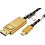 ROLINE 11.04.5848 Adaptador gráfico USB 4096 x 2560 píxeis preto - dourado (11.04.5848)