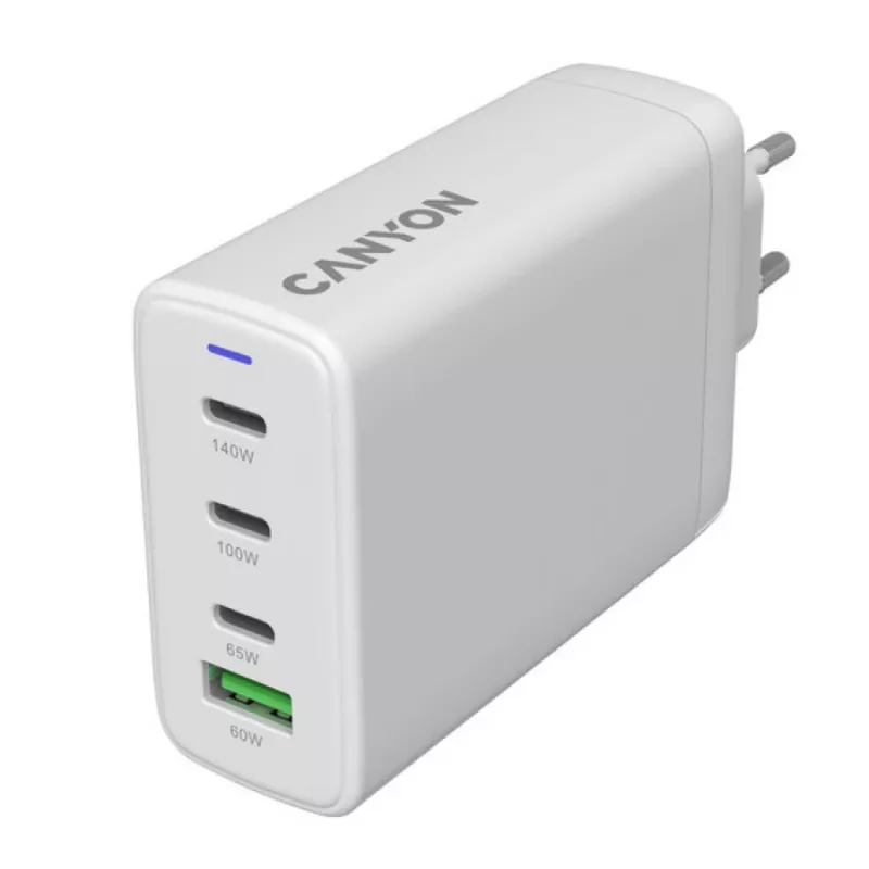 Carregador CANYON CU140ACC 150W 3xUSB-C Power Delivery 1xUSB-A Quick Charge