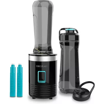 Cecotec Power Titanium 350 EasyGo liquidificadora, 350 W, 2 copos de 600 ml, preto