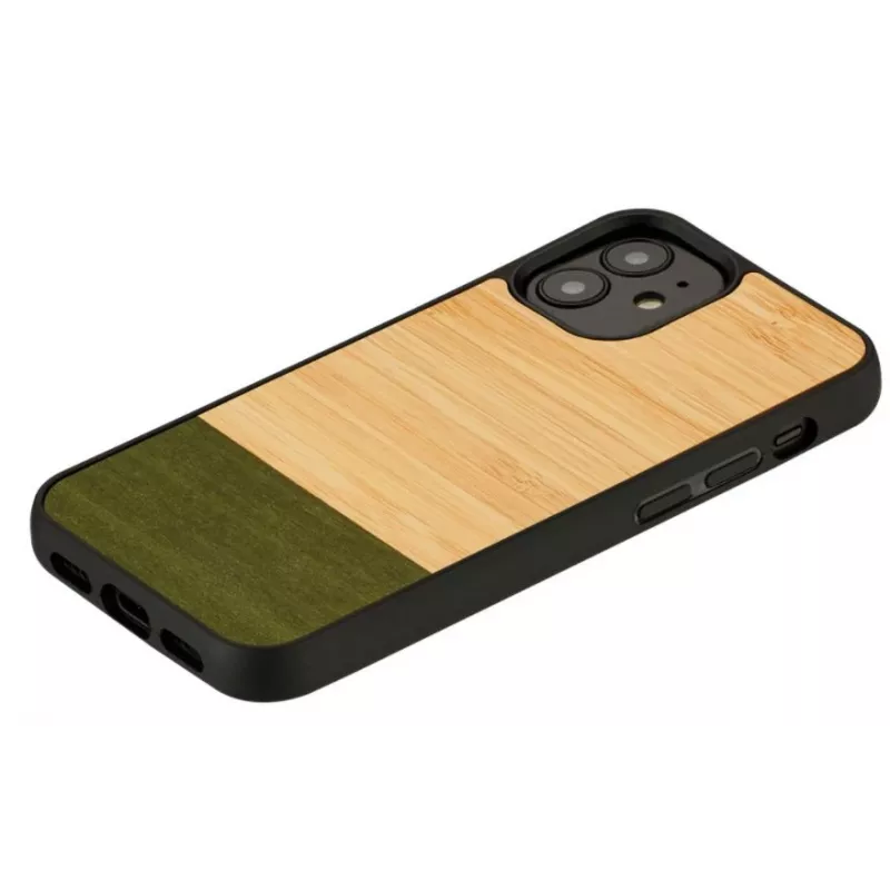 Capa para telemóvel Man and Wood para iPhone 12 mini – bambu forest preto