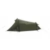 Tenda de túnel easy camp Sarek 1 (verde-escuro/laranja, 2025) — design de túnel para uma pessoa