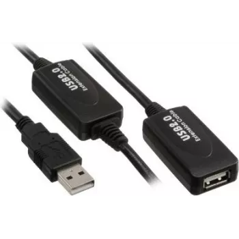 Cabo USB Kindermann 5771000110 USB 2.0 10 m preto