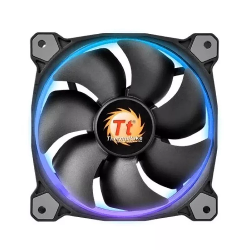 Thermaltake Riing 14 LED 256 Color CL-F043-PL14SW-B ventoinhas para caixa 140 mm, pack de 3, 600–1400 rpm, 4 pinos