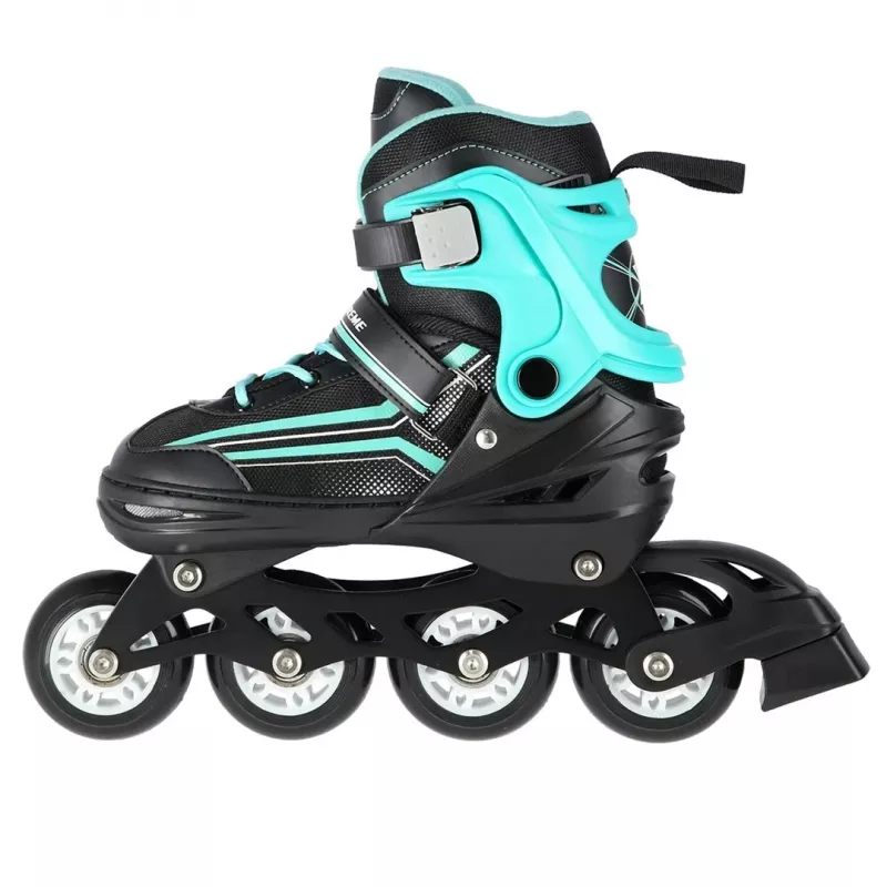 Patins 2IN1 Nils Extreme NH18190 PRETO/AZUL TAM. M (34-38) com patins de hóquei substituíveis
