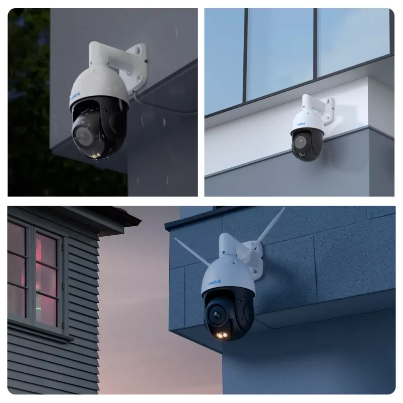 Reolink P840 câmara IP bullet 4K PoE de 8 MP, 3840x2160, zoom ótico 5x, H.265, microSD até 256 GB, visão noturna de 60 m, branca
