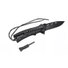 Faca de sobrevivência AZYMUT Survival Fire Starter — faca de camping de lâmina fixa com pedra de fogo integrada