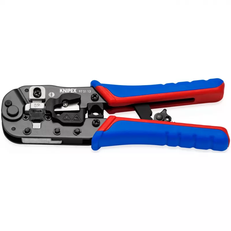 Alicate de crimpar cabos Knipex 97 51 13 preto, azul, vermelho