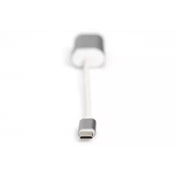 Adaptador VGA DIGITUS DA-70837 1080p FHD para USB 3.0 Type-C, alumínio