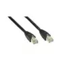Cabo de rede Wentronic Goobay CAT 5e, U/UTP, preto, 20 m - mistura de cobre CCA (68648)