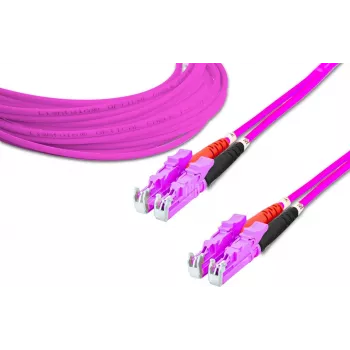 Lightwin Cabo de Patch de Fibra Ótica Duplex de Alta Qualidade - MM OM4 - LSH - LSH (LDP-50 LSH-LSH 1.0 OM4)