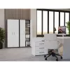 ESTANTE FECHADA OLIV 2D, ANTRACITE/Branco CONJUNTO