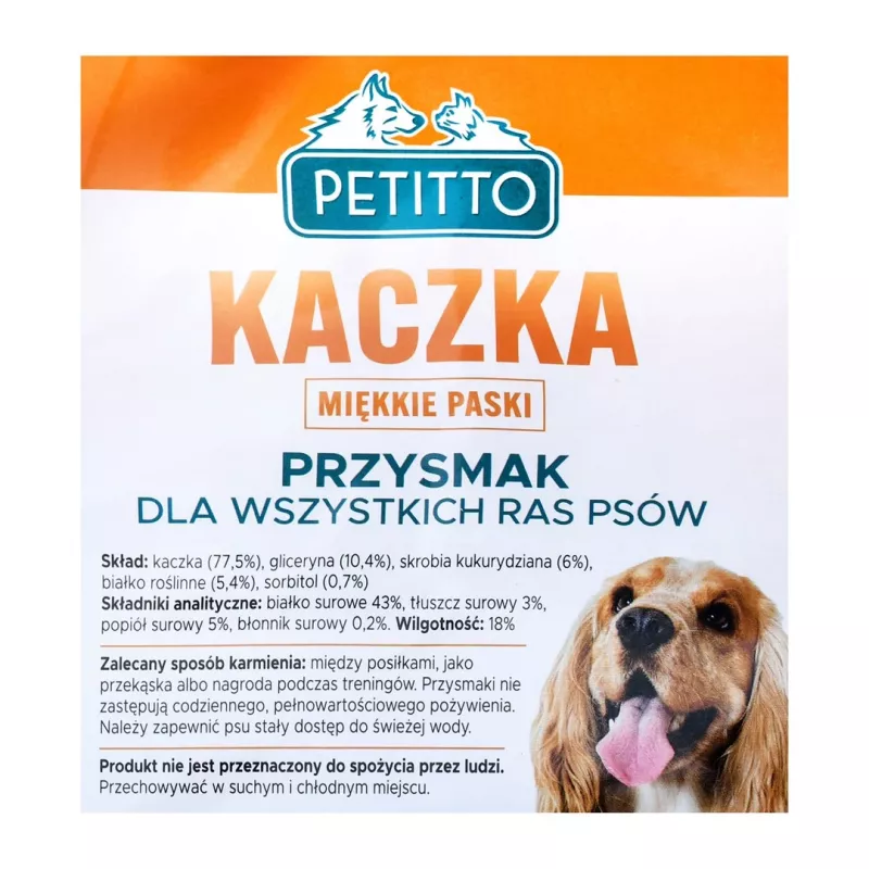 PETITTO Duck Soft stripes - guloseimas para cães - 500 g