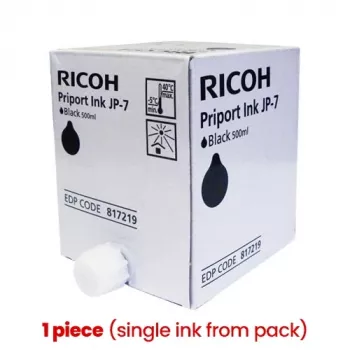Cartucho de tinta Ricoh JP-7 (817219), preto (1 unidade)