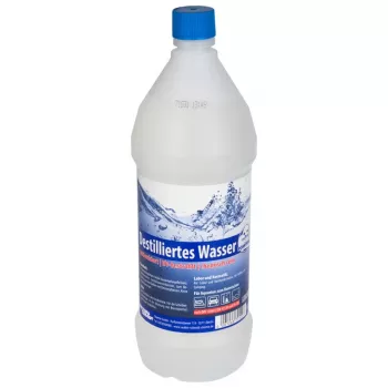 Água destilada sem fabricante 1 L – em conformidade com DIN 13060, DIN 43530 e EN 285