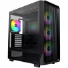 Caixa de PC Montech X5 Midi Tower preto ATX 3 ventoinhas de 140 mm