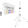 Conjunto de iluminação LED de palco EUROLITE KLS-180 branco com suportes de altifalante BS-2, branco