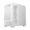 Caixa PC Midi Tower DeepCool CG380 3F WH — branco, 235×437×451 mm, suporta 2,5 polegadas/3,5 polegadas, fonte de alimentação em baixo, 3x ventoinhas 120 mm pré-instaladas