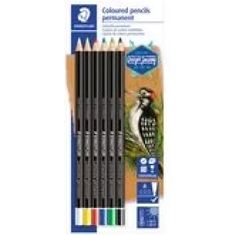 Marcador Staedtler Lumocolor multicolorido 6 unidades