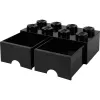 Gaveta LEGO Room Copenhagen Brick 8 preta – gaveta de arrumação para peças LEGO