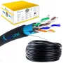 Cabo de rede Extralink Twisted Pair CAT5E FTP (F/UTP) V2 exterior 305M preto