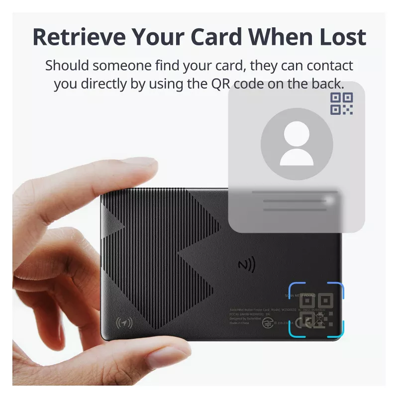 Switchbot rastreador de carteira cartão compatível com NFC (W2500032)