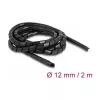 Manga espiral flexível DeLOCK 2 m x 12 mm preto polietileno