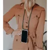 Colar para telefone Lookabe loo014 para iPhone XR – capa protetora dourada e verde com fita