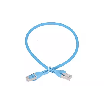 Cabo de rede Extralink LAN cabo de patch Cat.6A RJ-45 Cat6a 0,5 m azul