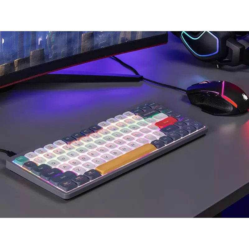 Teclado mecânico Tracer FINA 84 cinzento (Outemu Red Switch) TRAKLA47279