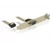 Delock Suporte de slot, 1 x porta série (DB9 macho), 40 cm, cinzento