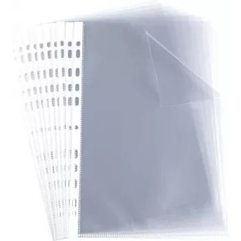Capa de apresentação ELBA, A4, PP, 0,06 mm, cristalina, aberta em cima, furação europeia, 230 x 307 mm (M970506)