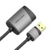 Vention placa de som externa USB 0,15M cinzento metal tipo