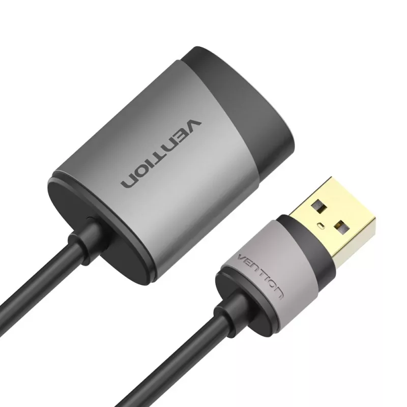 Vention placa de som externa USB 0,15M cinzento metal tipo