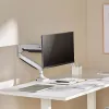 Suporte para monitor MACLEAN MC-969 braço duplo com mola a gás para ecrãs 17–45 polegadas, carga máx. 16 kg