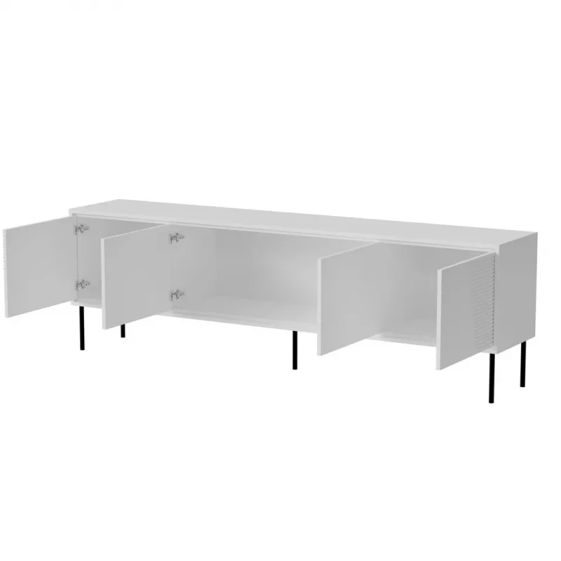 Móvel RTV ABI 4D 200x38x62 branco mate
