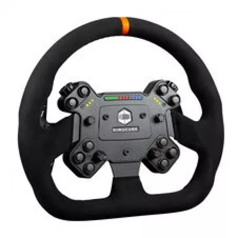 Volante de simracing Simucube Valo GT-23 SC3, 320 mm de diâmetro, design GT, encaixe rápido SC3 – preto, camurça