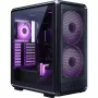 Caixa de PC Cooler Master MasterFrame 500 Mesh torre Midi – preta com lateral transparente, suporta ATX/EATX, 2x200 mm à frente, 1x120 mm atrás
