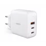 Carregador de parede ultrarrápido AUKEY PA-B6S branco Omni a Mix GaN