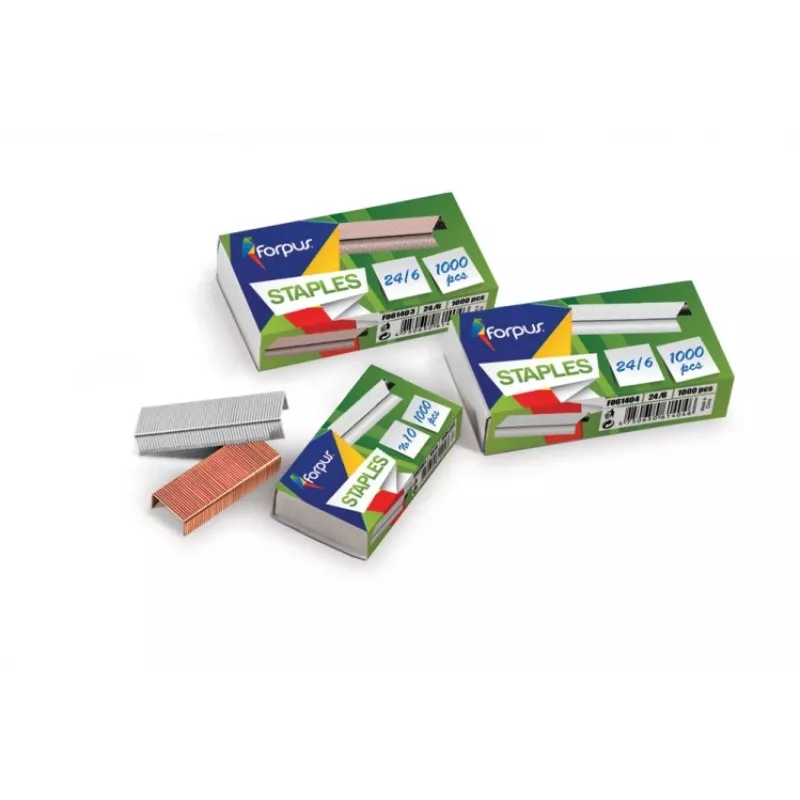 Pacote de agrafos Forpus FO61401 1000 agrafos