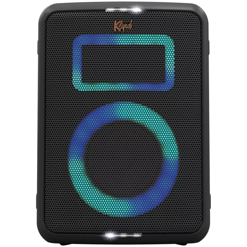 Altifalante de festa KLIPSCH Vegas — com fios e sem fios, woofer 13,3 cm, 49–20000 Hz, 95 dB, alimentado por bateria, preto