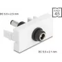 Adaptador de alimentação DC DELOCK Easy 45 Módulo 5,5 x 2,1 mm para 5,5 x 2,5 mm