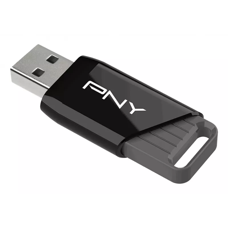 PNY Attaché X, 32 GB, USB Type-A, 3.2 Gen 1 (3.1 Gen 1), 130 MB/s, dia, preto