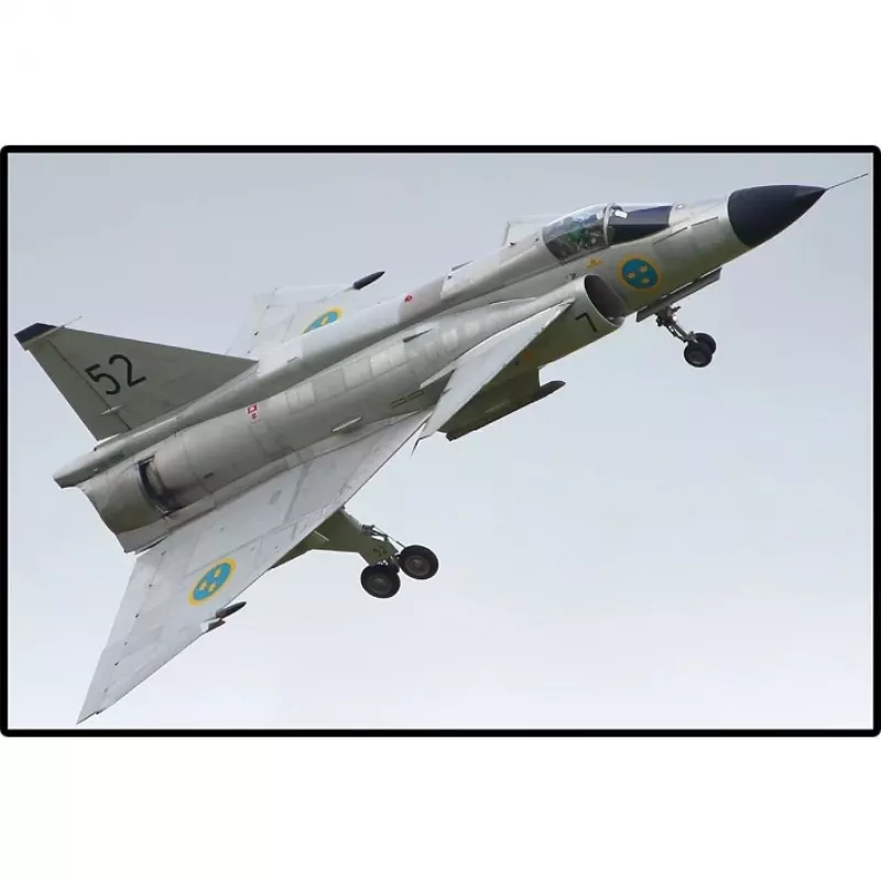 Conjunto de construção Cobi Blocks Saab AJ 37 Viggen 881 peças