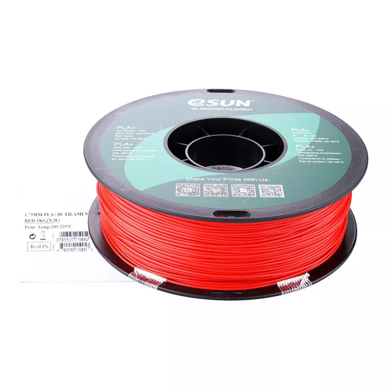 PLA+ 1,75mm vermelho 1kg