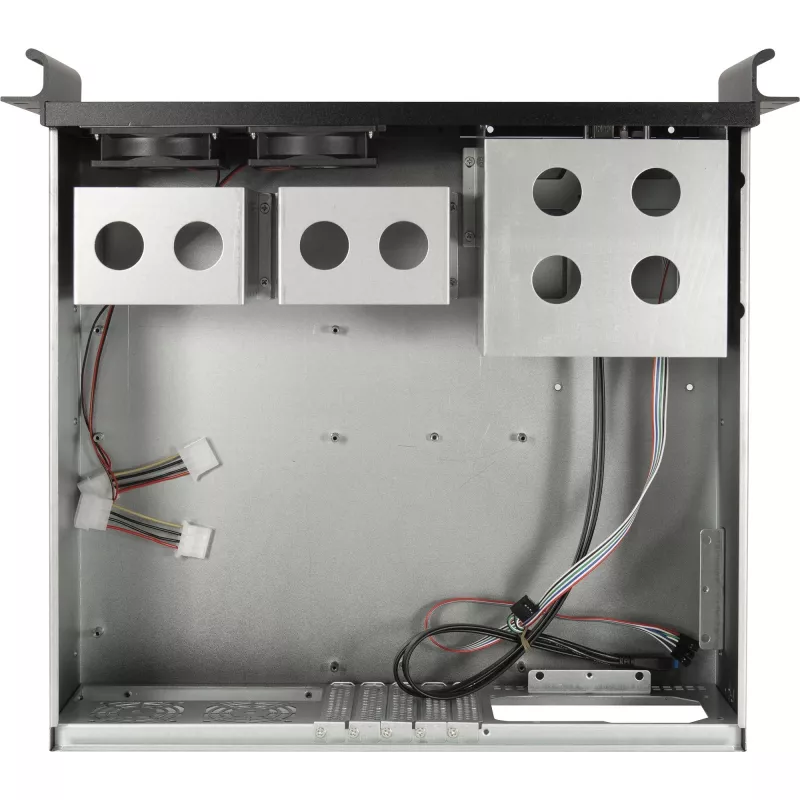 Rack de servidor Inter-Tech 3U-K-340L preto ATX ventoinha de 60mm