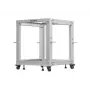 Rack aberto LANBERG 19 polegadas 12U, profundidade ajustável 600-1100 mm, cinzento